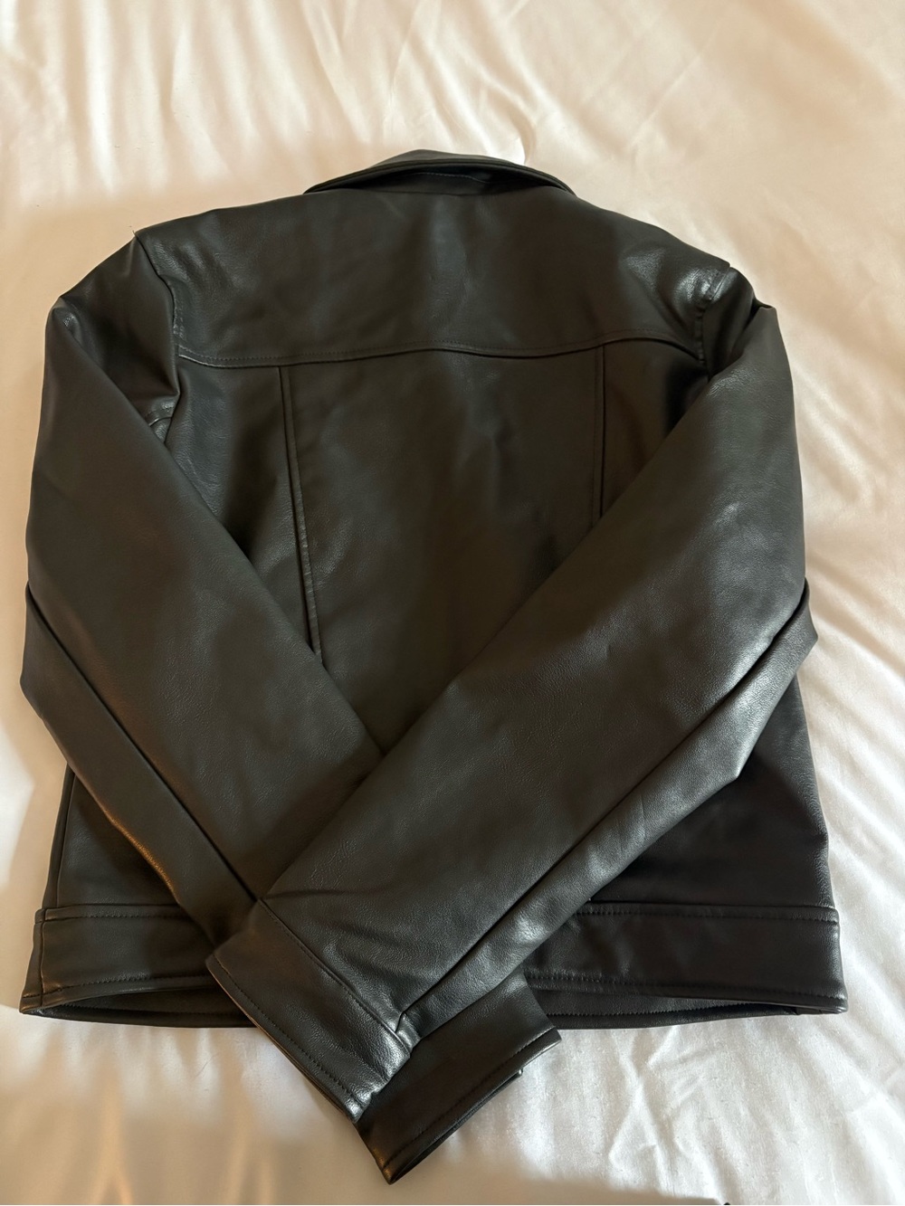 Wild Fable Black Faux Leather Zip‎ Jacket - Picture 3 of 3